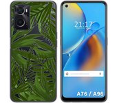 Funda Silicona Transparente para Oppo A76 / A96 diseño Jungla Dibujos