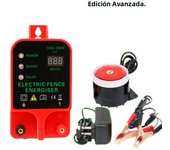 High Voltage High Decibel Livestock Electric Fence Farm 10KM Charger Sheep Horse Poultry Fence Energizer LCD Charger Tools