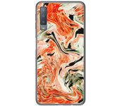 Tumundosmartphone Funda Gel Tpu para Samsung Galaxy A7 (2018) diseño Mármol 12 Dibujos