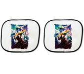 MERCHANDMANIA PARASOL DOBLE the new gate serie anime shin juego virtual rpg sunshield coche