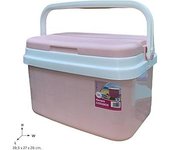 Asa Rígida - Porta Comida para Camping, Playa, Acampada Nevera Portátil 25-16 litros, Azul with Asa Rígida
