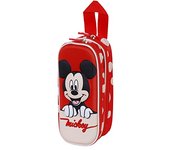Disney Mickey Mouse Bobblehead 3D Double Pencil Case, Red