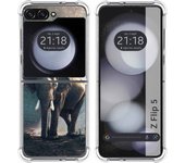 Funda Silicona para Samsung Galaxy Z Flip 5 5G diseño Elefante Dibujos