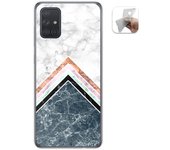 Tumundosmartphone Funda Gel Tpu para Samsung Galaxy A71 5G diseño Mármol 05 Dibujos