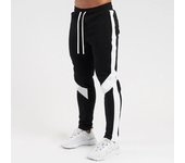 Cross border Spring and Autumn Men's Fashion Trend Sports Casual Pants Knee Stripe Micro Elastic Pants Long Protective Pants