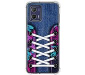 Funda Silicona Antigolpes para Motorola Moto G73 5G diseño Zapatillas 06 Dibujos