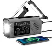 Luz De Emergencia Recargable Solar LED Portátil Con Función De Radio Luz De Aventura Impermeable Para Exteriores