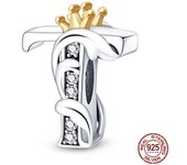 New in 26 A-Z Alphabet Beads 925 Sterling Silver Letter Charm Fits Original Pandora Charms Bracelet Silver Jewelry For Women