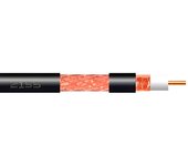 Televes Cable Coaxial TV CU T100plus NEGRO 100m - Alta Calidad, Doble Blindaje y 75% de Cobertura de Trenzado