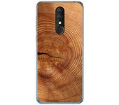 Tumundosmartphone Funda Gel Tpu para Alcatel 3 2019 diseño Madera 04 Dibujos