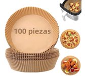 100Pcs Air Fryer Oven Disposable Paper Non-Stick Airfryer Baking Papers Round Air-Fryer Paper Liners Paper Kitchen Accessories