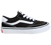 Zapatilla Vans YT Brooklyn Ls Negro/Blanco