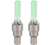2Pcs Neon Bike Spoke Lights Bicycle LED Light Tire Valve Cap Flashlight Wheel Spoke Lightweight Car Motorcycle Accessories