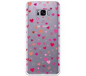 Funda original compatible con Samsung Galaxy S8 - Corazoncitos de colores