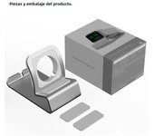 Charger Stand for Apple Watch Dock Station Aluminum Charging Holder for iWatch Ultra 1 2/10/9/SE/8/7/6/5/4/3/2/1 Silicon Bracket
