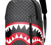 Mochila Leisure Shark de gran capacidad para hombre, ideal para viajes al campus (C1, grande)