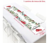 Christmas Table Runner Xmas Linen Table Flag Cover Merry Christmas Decorations For Home Navidad Noel Gifts Snowman Tablecloth