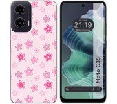 Tumundosmartphone Funda Silicona para Motorola Moto G35 5G diseño Flores Dibujos