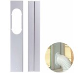 SOMY Aire acondicionado móvil universal placa de sellado de ventana ajustable férula 55-110 cm, 5510, apertura 7,520 cm, 2 piezas Accesorio de aire acondicionado móvil