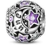 Original 925 Silver Colorful Zircon December Birthday Beads Fit Pandora Bracelet DIY Charm For Women Fine Jewelry Birthdays Gift