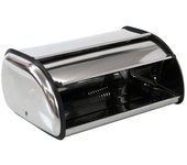 Lola Home Panera de acero inoxidable plateada de 24x35x15 cm