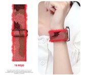 Soft Nylon Loop Elastic Buckle Strap For Apple Watch SE Band 40mm44mm Series 8/7/6/5/4 iWatch Leopard Watchband Bracelet 41/45mm