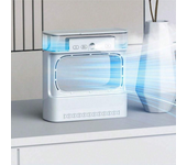 Aire Acondicionado Portátil Mini sin aspas – Enfriador de Aire USB con Depósito de 350ml, 3 Velocidades, luz LED y Modos de Niebla, Ventilador Evaporativo para Hogar y Oficina