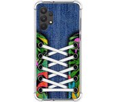 Tumundosmartphone Funda Silicona Antigolpes para Samsung Galaxy A32 4G diseño Zapatillas 13 Dibujos