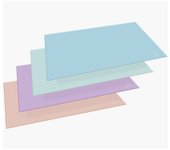 Exacompta - 60196D protector de escritorio Cartón Azul, Coral, Verde, Mauve 60196D