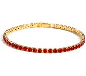 Colorful Crystal Tennis Bracelet for Women Waterproof Multicolor 3MM CZ Wedding Birthstone Hand Chain Jewelry Wholesale