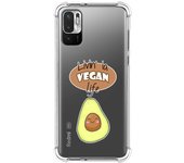 Funda Silicona Antigolpes para Xiaomi Redmi Note 10 5G / POCO M3 Pro 5G diseño Vegan Life Dibujos