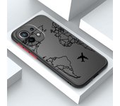 Line Drawing Tulip Flowers For Xiaomi Mi 13 12 12S 12T 12X 11 11T 10 9T Lite Pro Ultra Frosted Translucent Phone Case