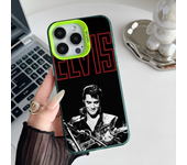Epc Singer E-Elvis P-Presley Phone Case IMD Phone Case For iPhone 16 15 14 13 12 11 Pro Max Plus Color Silver Cover