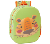 Mochila 3D Safta Tiger 3D 27x33x10 Cm (622546890)