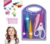 Juego de perforadoras y tijeras para manualidades para niños, juego de tijeras y perforadoras para manualidades, juego de perforadoras para álbumes de recortes, hojas, mariposas y estrellas