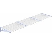 vidaXL Marquesina puerta policarbonato gris y transparente 358,5x90cm