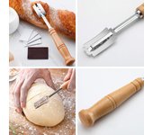 Cuchillo para Masa, Cuchillo para baguette, Cuchillo Para Pan, juego de cerrajería para Marcar