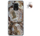 Tumundosmartphone Funda Gel Tpu para Xiaomi Redmi Note 9S / Note 9 Pro diseño Mármol 14 Dibujos
