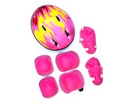 7 unids/set EQUIPO DE Protección para niños con casco ajustable rodilleras coderas muñequeras para patines