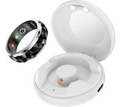 COLMI R11 Ceramic Smart Ring for Men, Fidget Spinner Anxiety Relieve Ring with Charging Case, Health Monitor, 5ATM Waterproof