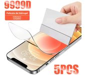 5PCS Full Cover Hydrogel Film For iPhone 15 14 11 12 13 Pro Max 16 Plus Screen Protector For iPhone 13 12 Mini Not Glass