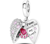 Animal Collection Silver Plated French Bulldog Cat Butterfly Ladybug Charms Beads fit Original Bracelet Jewelry Making