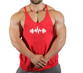 Brand Gym Stringer Tank Top Men Bodybuilding Clothing Cotton Sleeveless Shirt Man Fitness Vest Singlet Sportwear Workout Tanktop