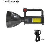 Flashlight USB Charging Portable Light Outdoor LED Emergency Projection Light Bracket Light Cob Searchlight