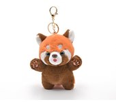 Cute Plush Toy Keychain Cute Doll Pendant Cute Raccoon Toy Plush Material Raccoon Keychain for Bags and Keychain Decoration Gift