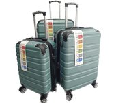 nuevo coleccion de verano maletas giratorias de alta capacidad con 4 ruedas de S/20, M/24 y L28 pulgadas - Material de ABS - Cerradura de combinación numérica