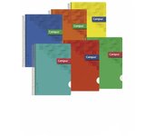 BLOC ESPIRAL CAMPUS ORIGINAL TAMAÑO A4 TAPA POLIPROPILENO 80 HOJAS. 90 G CUADERNO DE ANILLAS CUADRÍCULA 5 MM/ CUADRÍCULA 4 MM/ CUADRÍCULA 3 MM/ DOBLE RAYA 3,5 MM/DOBLE RAYA 2,5 MM/HORIZONTAL/LISO PACK DE 6 UNIDADES GRAN CALIDAD PARA DURAR TODO EL CURSO