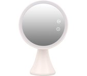 Espejo con LED Recarga con USB/Soporte, para Maquillaje, Pinzas y eliminación de Puntos