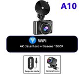 Dash Cam Dual Lens 4K UHD Recording Car Camera DVR Night Vision Video Recorder Built-In GPS Wi-Fi Support 24H Parking