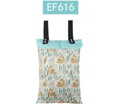HappyFlute New 40*55cm PUL Waterproof Baby Snap Hanging Carrier Travel Sports Clothing Storage Bag Double Pocket Diaper Wet Bag